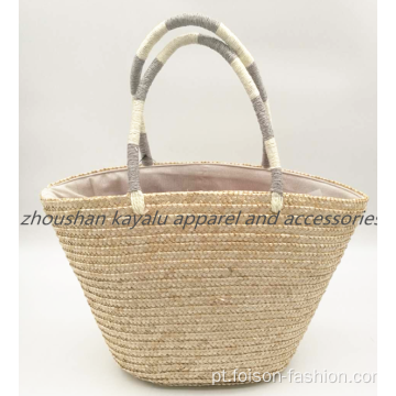 Hot Sell Ladies Beach Bag Wheat Straw Hat